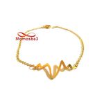 Bracelet Hearbeat En Acier Inoxydable DORE Pour Femmes au meilleur prix au Maroc