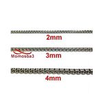 Chaine En Acier Inoxydable Argenté Avec 3 Tailles au meilleur prix au Maroc