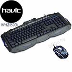 PACK Clavier/Souris Gaming USB Rétro-Eclairé LED - HV-KB550CM au meilleur prix au Maroc