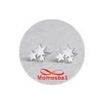 Boucles D'oreille En Acier Inoxydable Pendentif Star Argenté au meilleur prix au Maroc