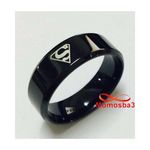 Bague SUPERMAN En Acier Inoxydable Noir - Unisex au meilleur prix au Maroc