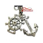 Collier Fil Noir Réglable Avec 2 Pendentif Ancre Marine USA Et Direction Du Navire LOVE (Unisex) au meilleur prix au Maroc