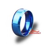 Bague En Acier Inoxydable BLEU - Unisex au meilleur prix au Maroc