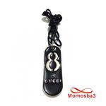 Collier Fil Noir Réglable Avec Pendentif Plaque GUCCI En Acier Inoxydable - Unisex au meilleur prix au Maroc