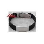 Bracelet En Acier Inoxydable Et Silicone (Réglable) au meilleur prix au Maroc