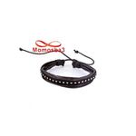 Bracelet Cuir Et Fil MARRON Avec Fil Réglable - Unisex au meilleur prix au Maroc