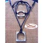 Ensemble Collier Et Bracelet Pendentif En Acier Inoxydable Avec 16 Pierres au meilleur prix au Maroc
