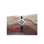 Bracelet Fil Noir Réglable Avec Pendentif charme Argenté - Unisex au meilleur prix au Maroc