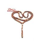 Collier Agate Bois MARRON + Perle Noir au meilleur prix au Maroc