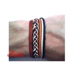 Bracelet Torsadé Cuir Et Fil Réglable - Unisex au meilleur prix au Maroc