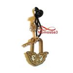 Collier Fil Noir Et Pendentif En Acier Inoxydable - Unisex au meilleur prix au Maroc