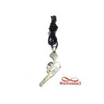 Collier Fil Noir Avec Pendentif Pistolet Revolver Argenté En Acier Inoxydable au meilleur prix au Maroc