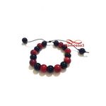 Agate Noir Et ROUGE Avec Fil Réglable - Unisex au meilleur prix au Maroc