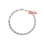 Gourmette En Acier Inoxydable Argenté au meilleur prix au Maroc