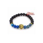 Agate Pierres Naturelle Avec Pendentif LION DORE - élastique au meilleur prix au Maroc