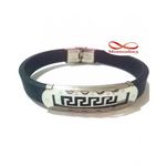 Bracelet En Acier Inoxydable Et Silicone (Réglable) au meilleur prix au Maroc