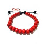 Agate Bois ROUGE Unisex Avec Fil Réglable au meilleur prix au Maroc