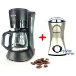 TATCH PACK CAFETIERE ELECTRIQUE NOIR 6 TASSES + MOULIN A CAFE ET EPICES ELECTRIQUE au meilleur prix au Maroc