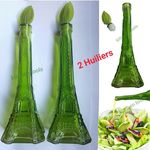 2 Huiliers tour Eiffel en Verre transparent. au meilleur prix au Maroc