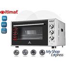 FOUR ELECTRIQUE 50L ITIMAT DOUBLE VITRAGE VENTILATEUR TURBO LAMPE INTERIEUR au meilleur prix au Maroc