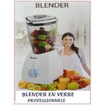 BONOMI BLENDER EN VERRE PROFESSIONNEL MIXEUR BLANC au meilleur prix au Maroc