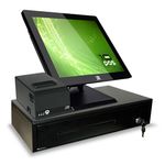 TERMINAL TPV TOUCH 10POS PT-15N + TIROIR CAISSE  NOIR au meilleur prix au Maroc