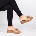 Sandales Plates-BEIGE au meilleur prix au Maroc