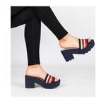 Sandales Plates-BLEU au meilleur prix au Maroc