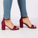 Sandales à talons-GRENAT au meilleur prix au Maroc