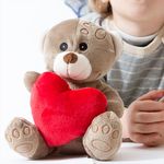 Petit Ours en Peluche avec Coeur au meilleur prix au Maroc