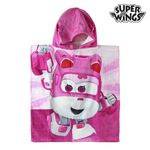 Serviette Poncho Rose à Capuche de Super Wings au meilleur prix au Maroc
