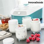 Machine à Yaourt Vintage avec 6 Pots InnovaGoods 1 L 20W Blanc Turquoise au meilleur prix au Maroc