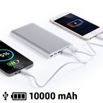 Power Bank 10000 mAh Micro USB Lightning USB Type-C 145537 au meilleur prix au Maroc