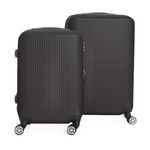 Set 2 Valises Summer 2019 4R Moyenne et Grande  - Noire au meilleur prix au Maroc