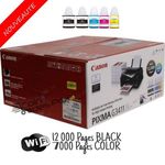 Imprimante Multifonction WiFi PIXMA G3411 Jet d'encre, Jeu de bouteilles inclus + BK TWIN PACK Remplace G3400 Et G3410 au meilleur prix au Maroc