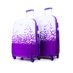 Set 2 Valises POLYCARBONATE Roue Double Moyenne et Grande - Mauve au meilleur prix au Maroc