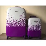 Set 2 Valises POLYCARBONATE Roue Double Cabine et Grande - Mauve au meilleur prix au Maroc