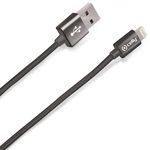 Cable usb lightning textile Black au meilleur prix au Maroc