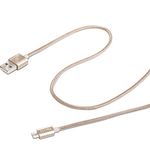 Cable usb microusb textile Gold au meilleur prix au Maroc