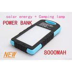 BANK 8000mAh+MICROUSB CABLE+TIORCH - NOIR/BLEU au meilleur prix au Maroc