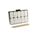 Pochette Kaelyn kokiage Doré au meilleur prix au Maroc