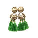 Boucles d'oreilles India  Univers  : Femme  Marque  : Viviana Moda  Matière  :  Alliage + Fibre au meilleur prix au Maroc