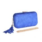 Pochette Zaylee Bleu Roi au meilleur prix au Maroc