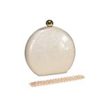 Pochette Linda Blanc Cassé au meilleur prix au Maroc