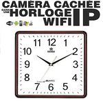 Horloge murale avec Caméra cachée espion IP WiFi HD + batterie longue autonomie au meilleur prix au Maroc