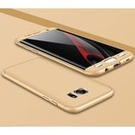 Coque PROTECTion 360 Pour SAMSUNG Galaxy  S7  + verre incassable - Gold au meilleur prix au Maroc
