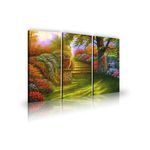 Tableau décoratif L 45 x H 100 (x3) - art moderne, intérieur abstrait design N269 au meilleur prix au Maroc