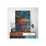 Tableau décoratif Calligraphy L60 x H100 cm - interieur design, art et absrait - A573 au meilleur prix au Maroc