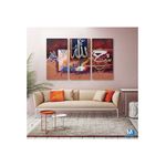 Tableau décoratif L40 x H100 cm (x3) - intérieur design, décoration moderne, art abstrait CI666 au meilleur prix au Maroc