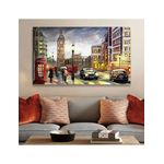 Tableau décoratif L100 x H60 cm - interieur design abstrait art A469 au meilleur prix au Maroc